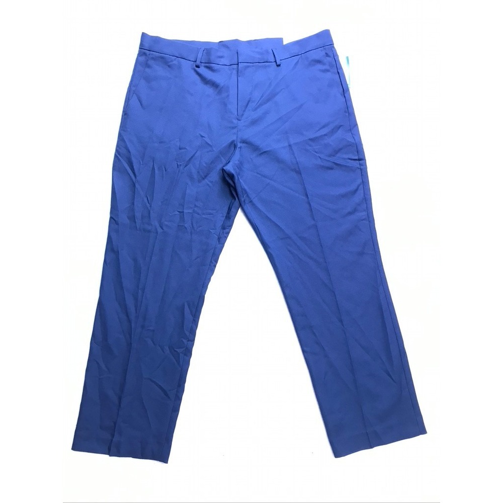 Perry Ellis Portfolio Dress Pants Mens 38x29 Blue Modern Fit Stretch Business